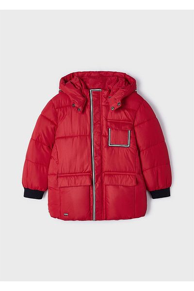 MAYORAL Boy's Puffer Jacket with Cuff Sleeves