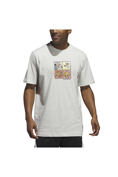 adidas Ανδρικό γκρι μπλουζάκι Lil S Comic Ix0096