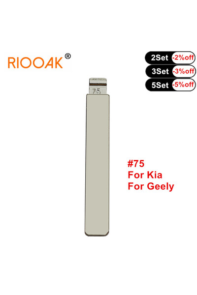Choice 10pcs #75 KD VVDI Blade For Kia New Sorento Geely Panda Remote Key Bla...