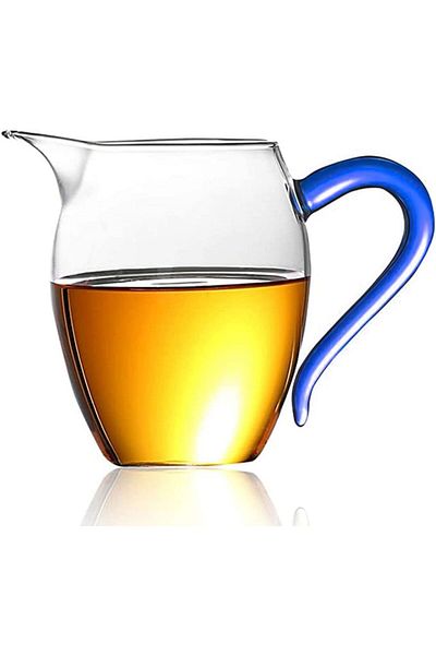 MIBRU Coffee and tea glass server jug 350ml blue