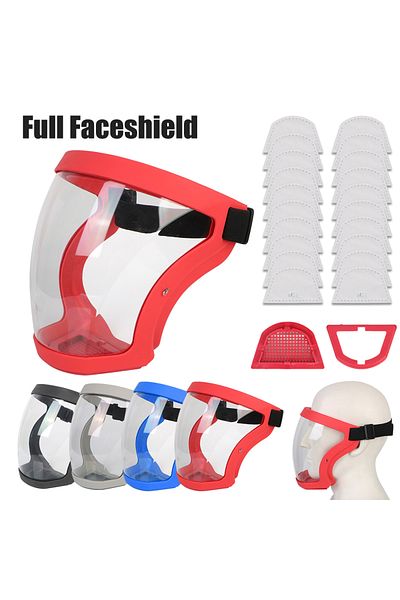 Choice Full Face Shield Oil-splash Proof Mask Protection Face Cover With Filters Motorcycle Bicycle Cycl...