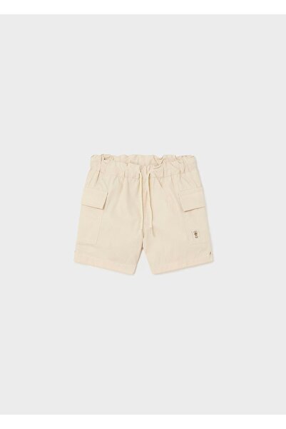 MAYORAL 0-36 Ay Erkek Bebek Kargo Cepli Poplin Şort Bej