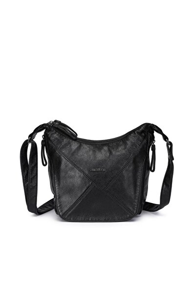 BARCELONA 21K Yıkama Deri Askılı Postacı Kadın Çantası 21-K Barcelona 1896