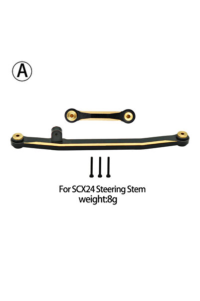 Choice A 1/24 RC Crawler Car Heavy Brass Chassis Links Steering Rod Set for A...