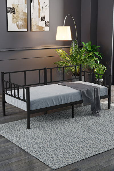 Mobpazar Daybed, Doruk Metal Karyola, Sedir Karyola, Siyah Renk