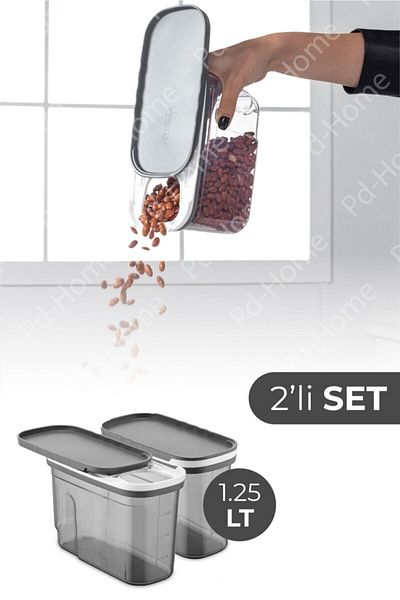 Vienev Foly 2-Piece Food Storage Container with Sliding Lid 1.25 Liters