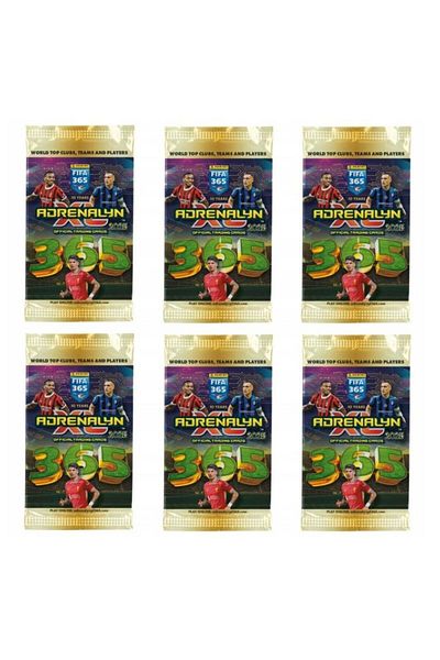 Panini Fifa 365 Adrenalyn XL 2025 - 6 Pack (36 Cards) Booster Trading Gaming Cards Set