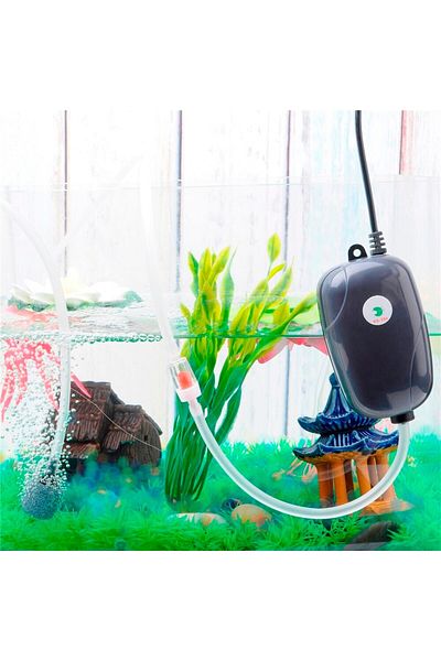 Choice EU Plug 3W Aquarium Air Pump Fish Tank Mini Compressor Single Double Outlet with Check Valve Tube Aq