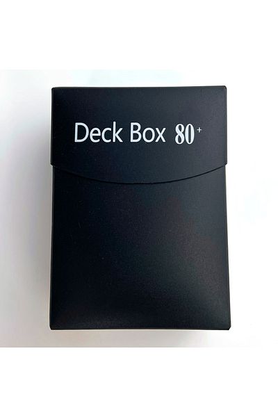 Choice Black 80 Cards Deck Box Classic Color Board Games Tcg Cards Deck Case Collection Organizer Box Card
