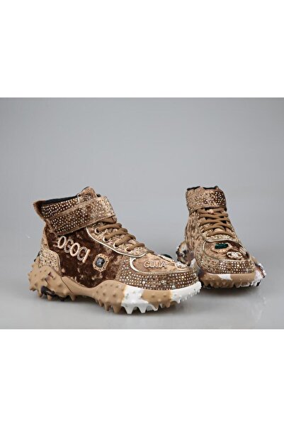 Guja 24k351 Boğazlı Camel Kadın Sneakers
