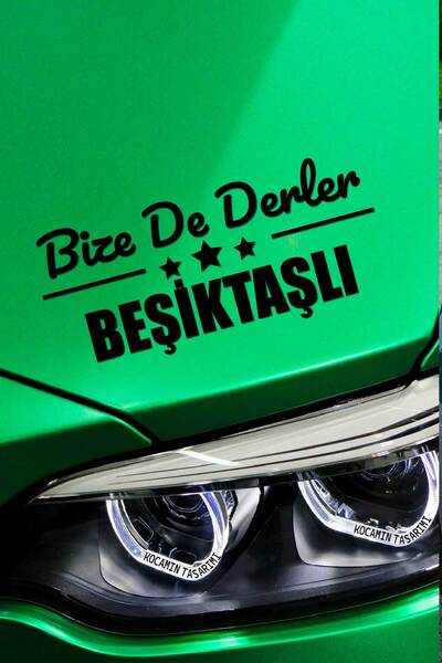 Kocamın Tasarımı İstanbul Beşiktaş Otomobil Stickerı İstanbul Bize De Derler ...