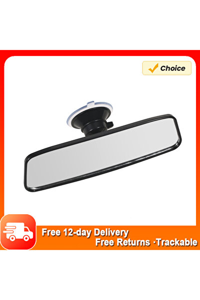 Choice Universal Interior Rear View Mirror Suction Rearview Mirror for Car Plastic Rear View Mirror High...
