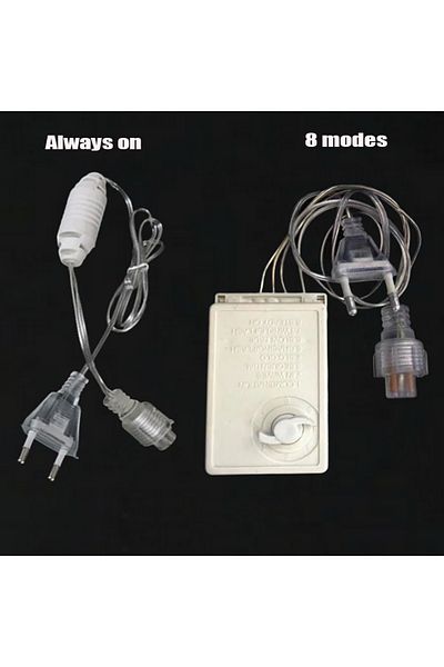 Choice LED Dimmer 8 Modes EK-04 Knob Controller Bright Curtain Icicle Lamp String Lights Waterproof Cons...