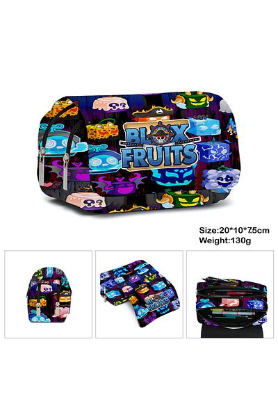 Choice A Roblox Blox Fruits Children's Pencil Case Primary School Students Cartoon Game Pencil Case Cartoo.