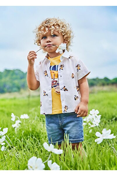 MAYORAL Baby Boy Elastic Waisted Denim Shorts