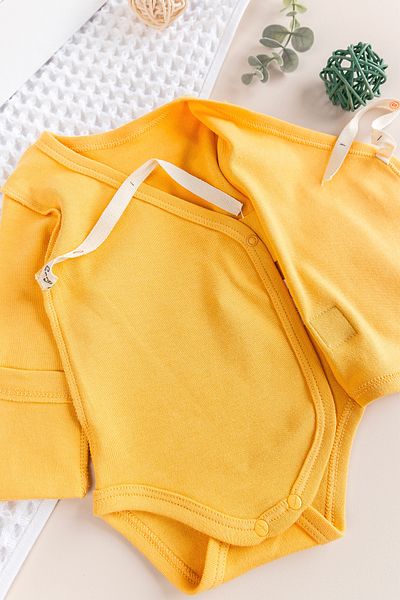 Babymod Reverse Stitched Newborn Double Breasted Snap Fastener Bodysuit