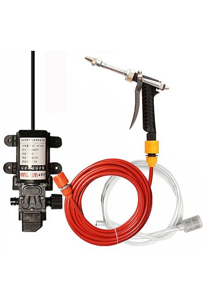 Choice Red High Pressure Car Electric Washer Wash Pump Set Portable Auto Washing Machine Kit With Car Charg