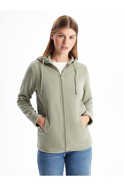 LC Waikiki Γυναικεία φούτερ με φερμουάρ LCWAIKIKI Basic Hooded