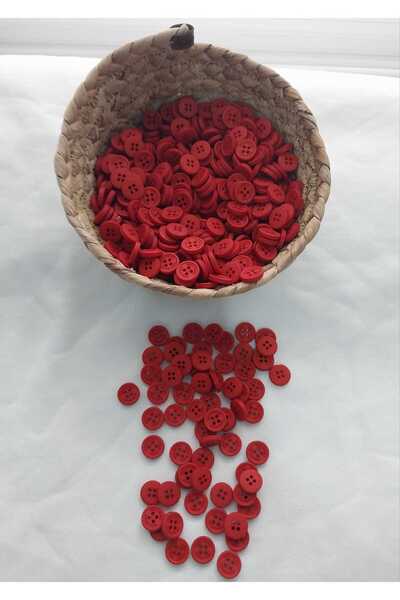 Tasarım لون البلاط 1.4 سم قطر زر بوليستر 30 قطعة.