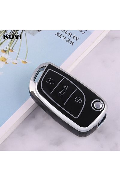 Choice Black New Tpu Car Flip Key Case Cover Shell Fob For Citroen C1 C2 C3 C4 C5 Xsara Pica For Peugeot 30