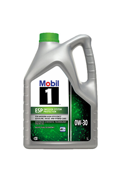 Mobil 1 ESP 0W30 Motor Yağı 5 L ÜT:2024