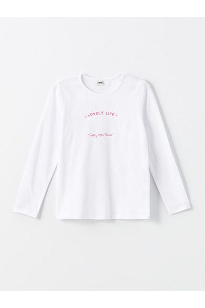 LC Waikiki Κοριτσίστικο T-Shirt με λαιμόκοψη
