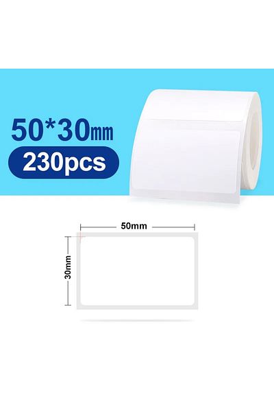 NiiMbot 30-50mm Niimbot B21 B1 B3S Printer Label Paper Roll White Sticker Print Papers Rolls Tear-proof W...