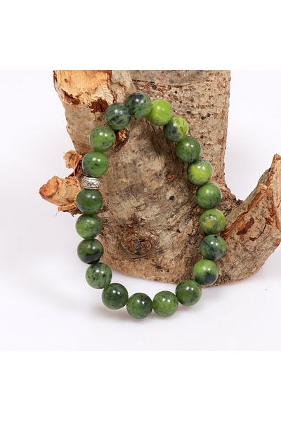 Taş Sandığı Canadian Bracelet with 10 mm Jade