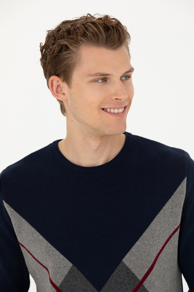U.S. Polo Assn. Men's Navy Blue Sweater 50272123 -Vr033