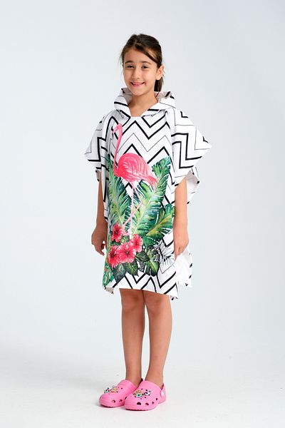 MoveBeach Children's Poncho Beach Towel 8-12 Years