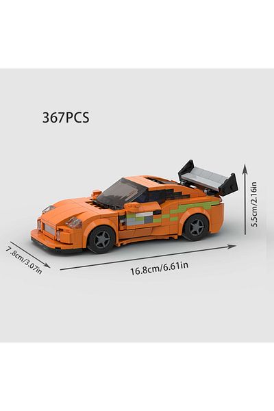 Choice Mk4 Supra Moc Fast & Furious Mk4 Supra City Technical Car Speed Champion Sports Racing Vehicle Racer