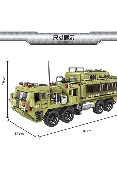 Choice no box 1377pcs City WW2 Military Scorpio Heavy Truck Bricks Model Technical MOC transport truck Sold