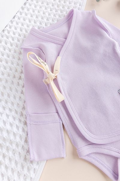Babymod Reverse Stitched Newborn Double Breasted Snap Fastener Bodysuit