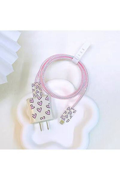 MİMOZA PARK Iphone 18w/20w Uyumlu Şarj Aleti Kılıfı, Şarj Kablosu Örme Aparat...