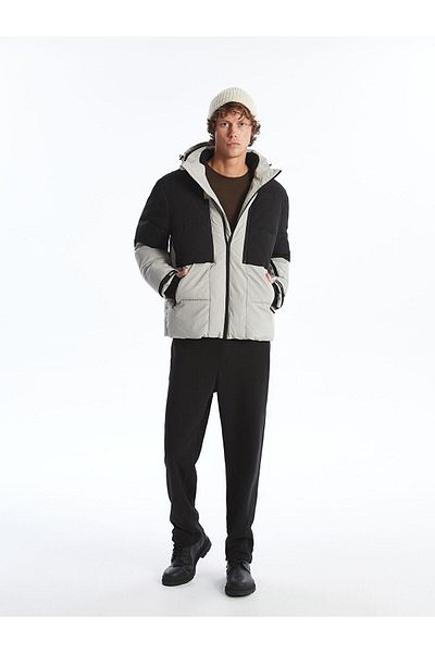 LC Waikiki Ανδρικό παλτό XSIDE Standard Mold Hooded