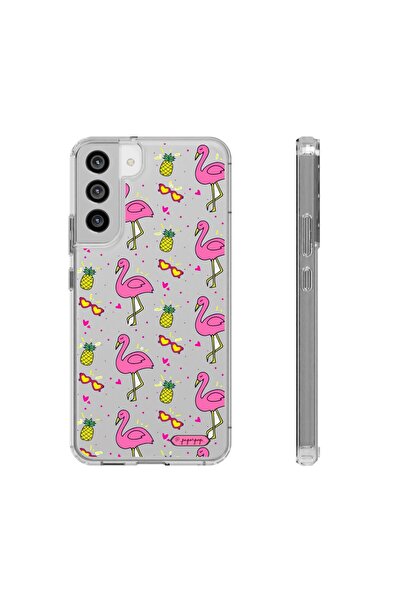 izzytech حافظة هاتف متينة لهاتف سامسونج S23FE حافظة هاتف شفافة بنمط الأناناس ...