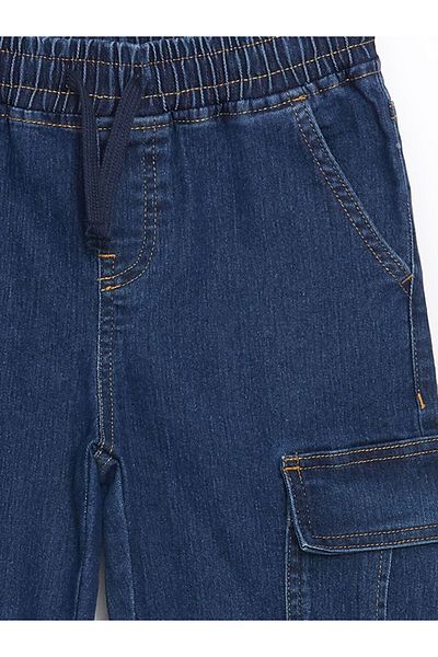 LC Waikiki Boy's Cargo Jeans Pants with Elastic Waist