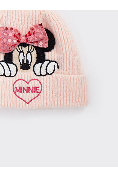 LC Waikiki LCW Pembe Minnie Mouse Nakışlı Kız Çocuk Bere