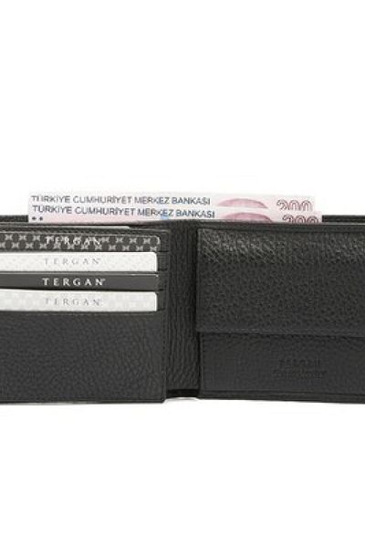 Tergan S1Ce 00001465   Leather Men's Wallet - Black