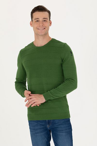 U.S. Polo Assn. Мъжки зелен пуловер 50272122-VR054