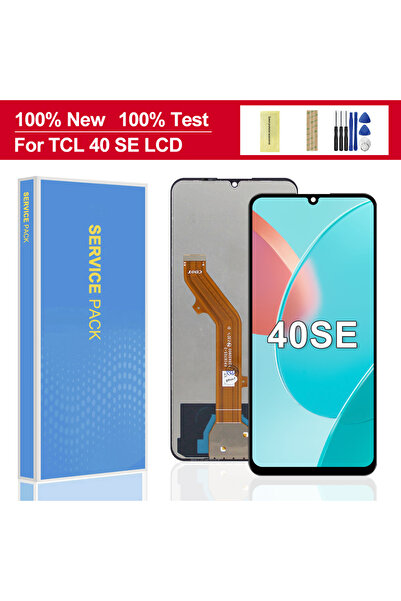 Choice Black No Frame 6.75" For TCL 40 SE LCD Display Touch Screen Digitizer Assembly Replacement For TCL T