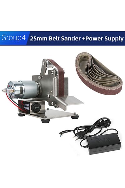 tungfull 25mm Power Mini Belt Grinding Machine Tool Sharpening Machine Sanding Grinding Electric San