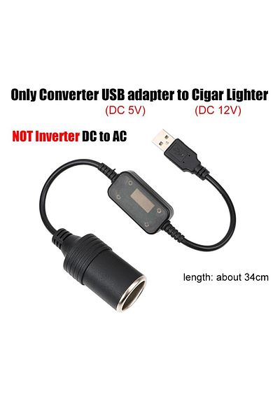Choice Auto Interior Accessories Plug Connector Adapter USB 5V To 12V Converter Adapter Wired Controller...