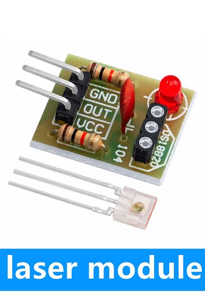Choice Red Laser Module Ky-008 650nm Laser Transmitter Module With Laser Sensor Module Non-modulator Tube L