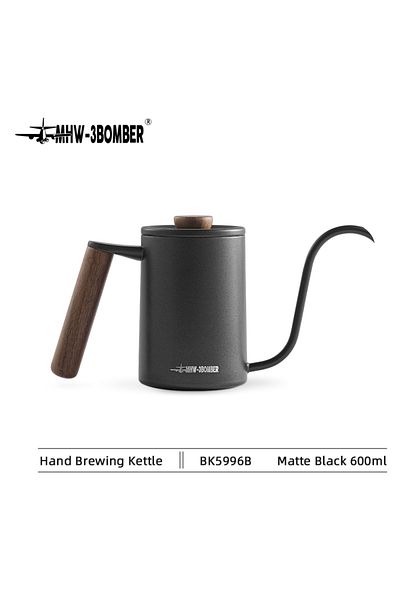 Choice 600ml Black MHW-3BOMBER Pour Over Coffee Kettle 400ml/600ml Stainless Steel Gooseneck Tea Water Pot