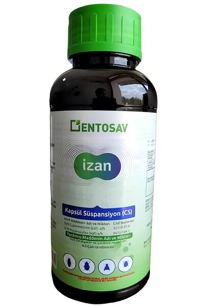 ENTOSAV Haşere Ilacı İzan 1 litre - Güçlü Ve Etkili Böcek Öldürücü - Uzun Sür...