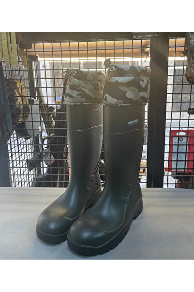 Huntink Kamuflaj Büzmeli Çizme