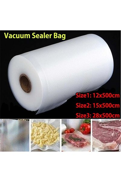 1 Roll Reusable roll fresh-keeping Food preservation bag kitchen vacuum sealed bag