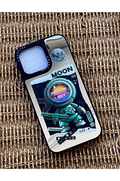Mopal İphone 14 pro max aynalı uzay desenli kılıf