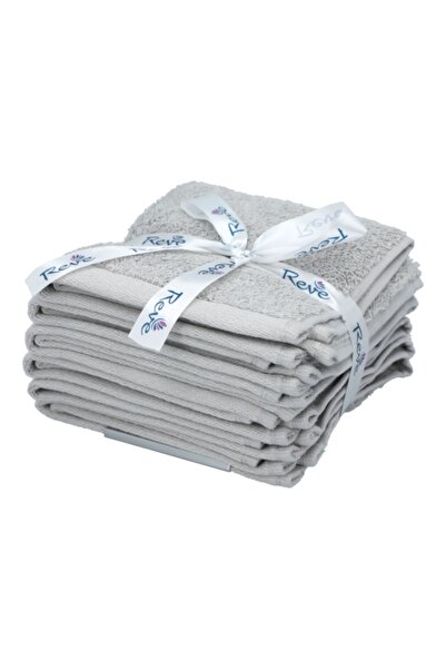REVE 6-Piece Pima Ultra Soft Cotton Towel Set 30 x 30cm